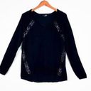 a.n.a . Light Pull Over V-Neck Top w/Sequin Details Photo 0