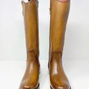 Frye NWOB  Marissa Medallion Inside Zip Cognac Brown Tall Riding Boot US 6 Photo 4