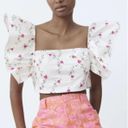 ZARA Floral Crop Top Photo 0