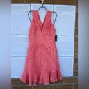 Boston Proper  Coral Lace Sleeveless Flutter Dress size 8 Photo 1