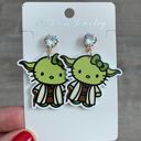 Hello Kitty Yoda Green Stud Earrings Photo 0