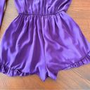 Honey Punch  Long-Sleeve Purple Romper Women’s Small Photo 4