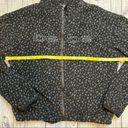 Bebe  Black Leopard Polar Fleece Full Zip Jacket. Size Large. Photo 5