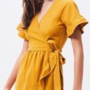 PacSun mustard Yellow Wrap Dress Photo 1