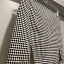 Motel Rocks MOTEL Zida Black & White Houndstooth Plaid Fitted Short Mini Zida Skirt - S Photo 6