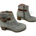 Dansko  9 Womens Boot Gray Leather Zip Up Western Cowgirl Winter Workwear Heels Photo 2