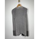 Woven Heart ATM Waffle Stitch Cardigan Sweater Small S Black White Knit Photo 5