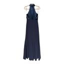 Cinq à Sept  Alexander Halter Full Length Gown Size 4 in Navy Photo 2