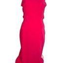 Halston Heritage Halston Twist Mesh Insert Gown in Fuchsia 4 Womens Long Maxi Dress Photo 0