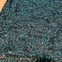 Ronni Nicole Teal sequin lace three quarter sleeve midi v-neck dress never worn  Photo 1