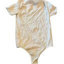 Anwnd  White Ribbed Bodysuit Size S/M Photo 0