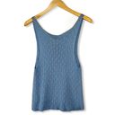 American Apparel  Cable Knit Breezy Blue Tank Top Photo 6