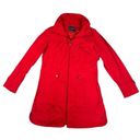 Cole Haan  Women’s S Hooded Packable Water Resistant Raincoat Jacket Red Travel Photo 0