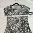 Marc New York  Performance Gray & White Zebra Print Short Sleeve Skirt Photo 2