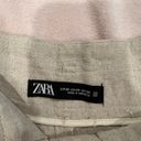 ZARA  Linen Beige Shorts Photo 3