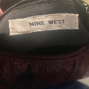 Nine West Small  Black & Red Snake Print Shoulder Bag Purse Photo 5