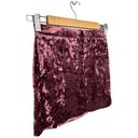 Abound New Nordstrom  Crushed Velvet Velour Mini Retro 90s Y2K Skirt Burgundy XS Photo 7