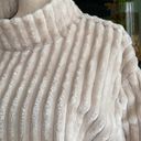 Planet Gold Womens Beige faux fur turtleneck sweater, size XL Photo 3