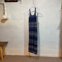 Vince NEW  Striped Cotton Space Dye Maxi Dress LARGE Blue Vacation Loungewear Photo 8