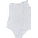 Babaton Aritzia  Women’s Size XS White Contour One-Shoulder Cami Bodysuit Photo 7