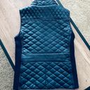 FATE. Navy Leather Quilted Vest Photo 1