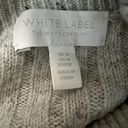 Krass&co The White Label  Sweater M Womens Gray Cable Knit Turtleneck‎ Wool Alpaca Photo 9