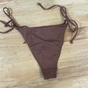 PacSun Bikini Top and Bottom Brown String Tie Size XS/S Photo 2