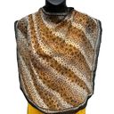 Liz Claiborne VTG 80s  Silk Cheetah Square Scarf Sheer Women’s 20.5”x20.5” Brown Photo 3