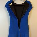 Rebecca Taylor  Dress Short Sleeve Diamond Texture Dress in Royal Blue Sz 2 GUC Photo 8