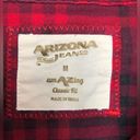 Arizona Jeans Arizona red and black flannel button down shirt Photo 2