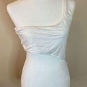 Naked Wardrobe  White Asymmetrical Crop Top Size XL (H7) Photo 0