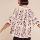 Anthropologie Bell Sleeved, Open Shoulder Lace & Floral Top from  size large Photo 1