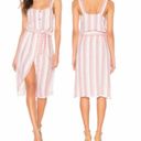 Rails  Clement Linen Blend Button Front Midi Dress in Dusk Stripe Size S Photo 1