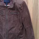 BCBGMAXAZRIA Brown Faux Suede Jacket Small Photo 2