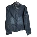 No Boundaries Blackish Blue Stretch Jean Jacket Jrs S Photo 0