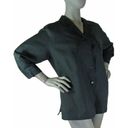 Harvé Benard Harve Benard,18W, Black Linen Blend Shirt, long sleeve button front blouse, $23 Photo 3