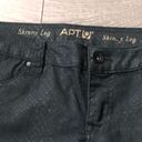 Apt. 9  Black Snake Print Detailed Denim Skinny Jeans Photo 1