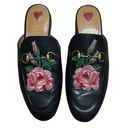 Gucci  Princetown Floral Embroidered Loafers Slip On Slippers Mules Photo 2