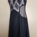 White House | Black Market Vintage 90's! Black Lace/Tulle Strapless Dress, Women's 10 Photo 11