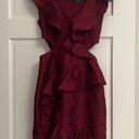 C/MEO COLLECTIVE Women’s Burgundy Cutout Dress Photo 0