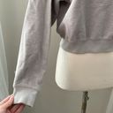 Madhappy cropped sweatshirt terry fabric light gray Photo 2