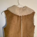 Celebrity Pink  Faux Shearling Vest Camel Photo 10