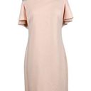 Ralph Lauren Women's Cocktail Dress Size 10 Pink Crepe Off the Shoulder Sheath Photo 0