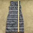 Tommy Hilfiger  Women's Sleeveless Print Sheath Dress Blue Striped Size: 4 Photo 2