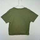 PINK - Victoria's Secret Pink By Victoria Secret Size Large Solid Green Crew neck short sleeve T-Shirt‎ Photo 3