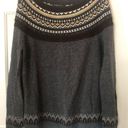 BCBG Maxazria  Boho Ski Sweater Gray XS 🌸HP Photo 0