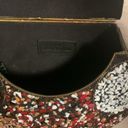 Sam Edelman  MULTI STONED HANDBAG WITH LEATHER TASSLE and HARD SHELL CASING Photo 8