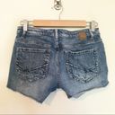 BKE  Buckle Payton jean shorts distressed denim cutoffs stretch mid rise women 25 Photo 5