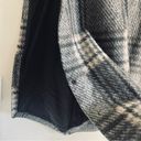 ALLSAINTS  Wrenley Wool Blend Check Plaid Cape Vest Black Grey size L Photo 10