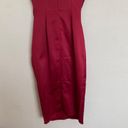 House Of CB  'Anja' Wine red burgundy Satin Corset Midi Dress/Size S NWOT Photo 14